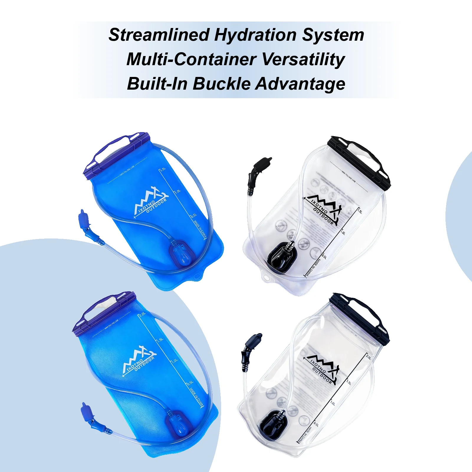 1.5L/2L Water Reservoir Water Bladder Hydration Pack Vest Water Storage Bag Lightweight Running Cycling Backpack Waterbag
1.5L/2L Water Reservoir Water Bladder Hydration Pack Vest Water Storage Bag Lightweight Running Cycling Backpack Waterbag
