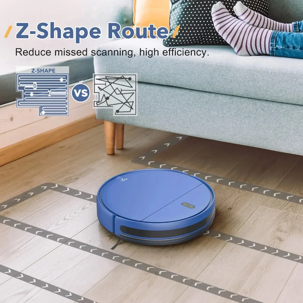 BR151 Robot Vacuum Cleaner, Robot Vacuum and Mop Combo Compatible with Alexa, Blue
BR151 Robot Vacuum Cleaner, Robot Vacuum and Mop Combo Compatible with Alexa, Blue