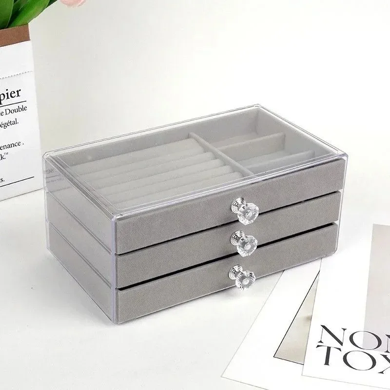 Трехслойная прозрачная шкатулка для украшений (серёг, колье, колец) с отделениями, многоярусный органайзер большой вместимости
Трехслойная прозрачная шкатулка для украшений (серёг, колье, колец) с отделениями, многоярусный органайзер большой вместимости