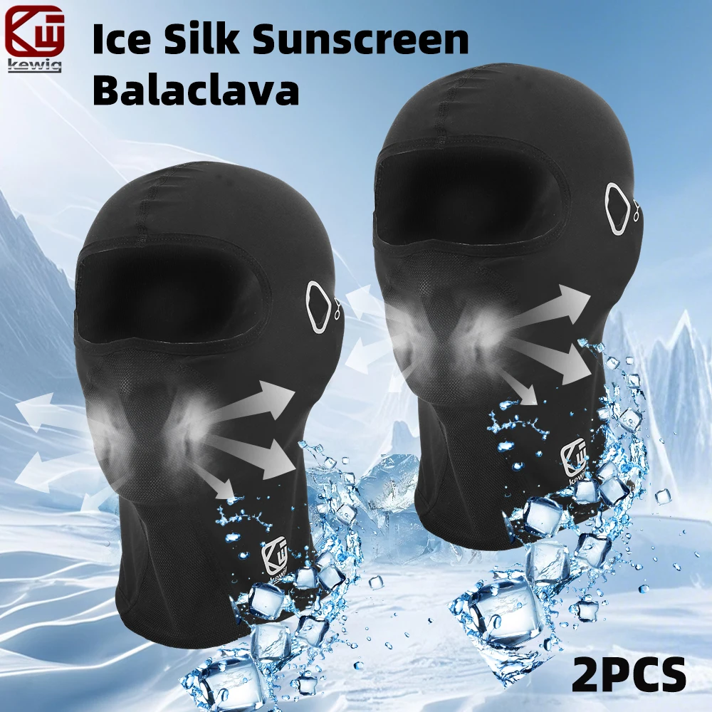 Kewig 2PCS Motorcycle Ice Silk Balaclava Mask UV Proof Quick Dry Breathable Nose Mesh Glasses Holes for Outdoor Sports
Kewig 2PCS Motorcycle Ice Silk Balaclava Mask UV Proof Quick Dry Breathable Nose Mesh Glasses Holes for Outdoor Sports