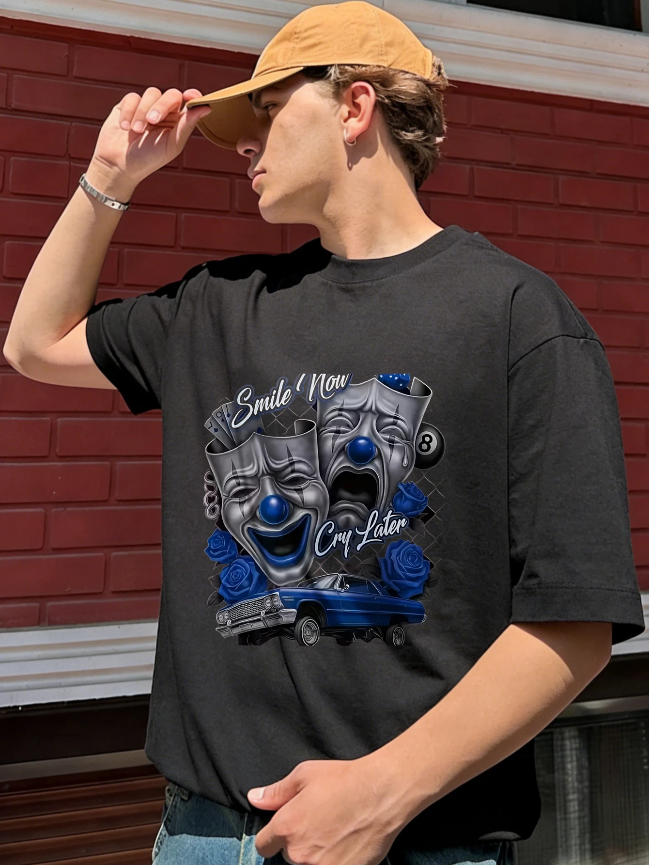 Men's Cotton Oversized Funny Clown Print Graphic T Shirt Short Sleeve Summer Casual Tee for Men
Men's Cotton Oversized Funny Clown Print Graphic T Shirt Short Sleeve Summer Casual Tee for Men