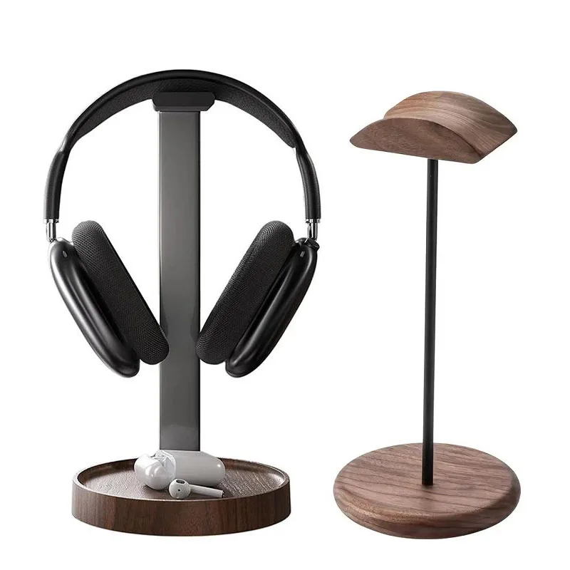 Headphone Stand For Desk Walnut Wood Aluminum Music Gaming Headset Desktop Holder With Wooden Storage Base Display Rack Hanger
Headphone Stand For Desk Walnut Wood Aluminum Music Gaming Headset Desktop Holder With Wooden Storage Base Display Rack Hanger