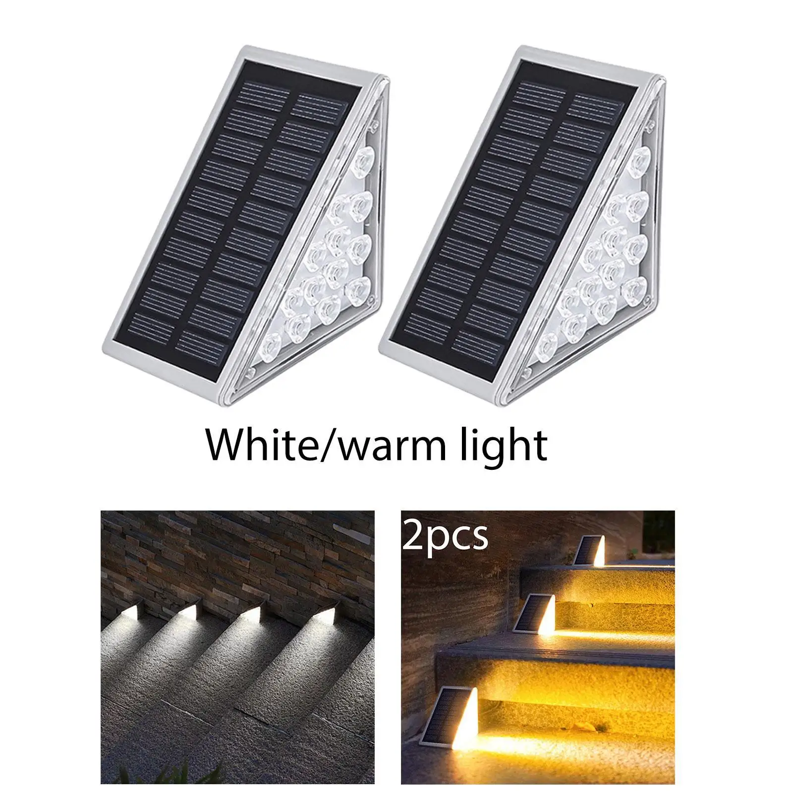 2x LED Solar Stair Light Bright Solar Lights Decking Lamps LED Deck Lights Solar Deck Light for Courtyard Path Driveway Decor
2x LED Solar Stair Light Bright Solar Lights Decking Lamps LED Deck Lights Solar Deck Light for Courtyard Path Driveway Decor