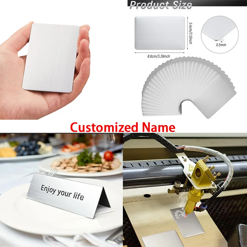 1 шт., лазерная гравировка для клиентов, подарочные карты «сделай сам», матовая матовая отделка, нержавеющая сталь, толстые металлические визитные карточки, заготовки для карт
1 шт., лазерная гравировка для клиентов, подарочные карты «сделай сам», матовая матовая отделка, нержавеющая сталь, толстые металлические визитные карточки, заготовки для карт