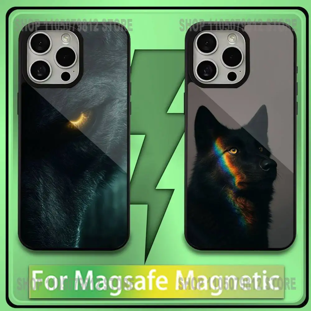 Mystic Black Wolf in Rainbow Light Phone Case For iPhone17,16,15,14,13,12,11,Plus,Pro,Max,Mini Magesafe Magnetic Wireless Charge
Mystic Black Wolf in Rainbow Light Phone Case For iPhone17,16,15,14,13,12,11,Plus,Pro,Max,Mini Magesafe Magnetic Wireless Charge