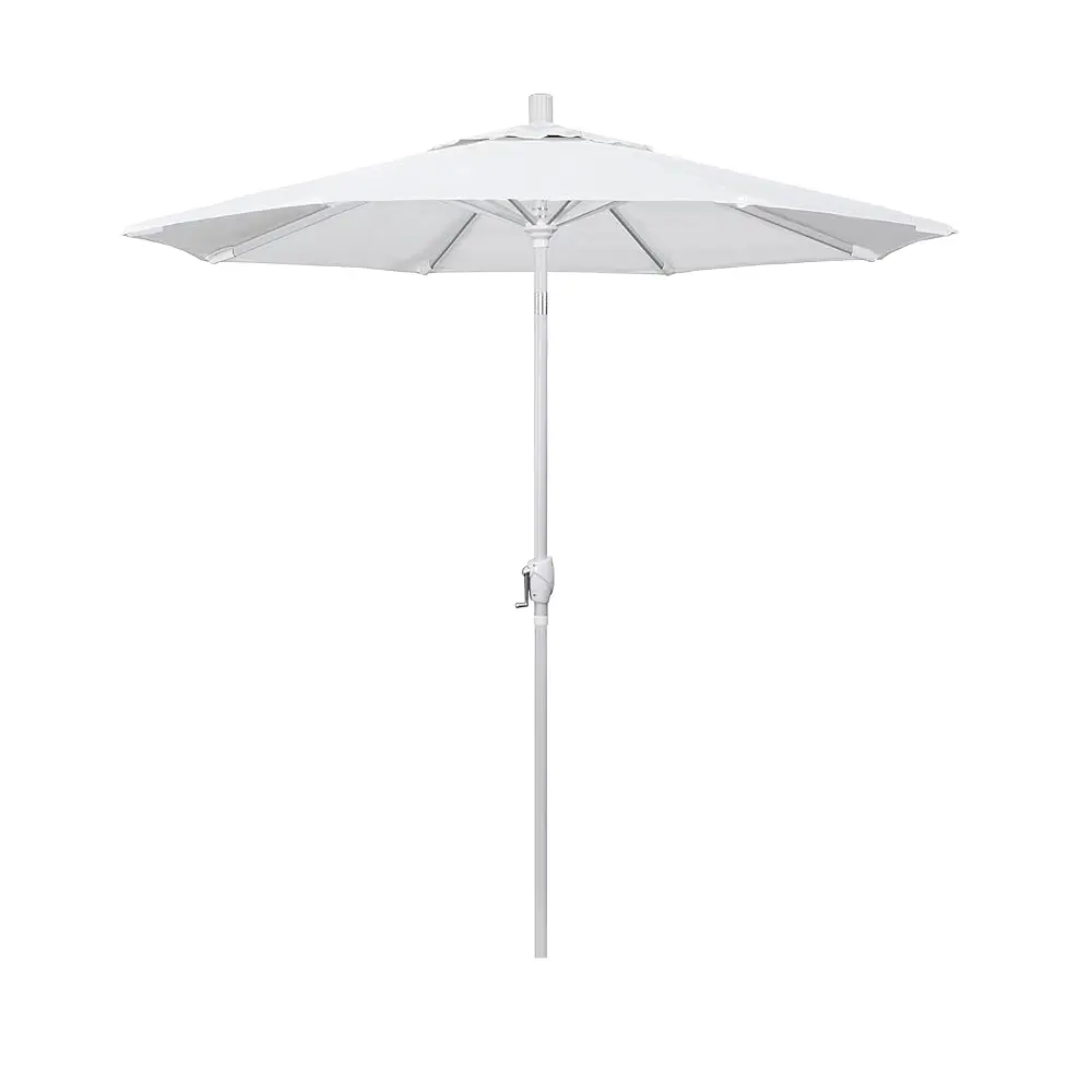 7.5' Round Aluminum Market Umbrella, Crank Lift, Push Button Tilt, White Pole, White Olefin
7.5' Round Aluminum Market Umbrella, Crank Lift, Push Button Tilt, White Pole, White Olefin