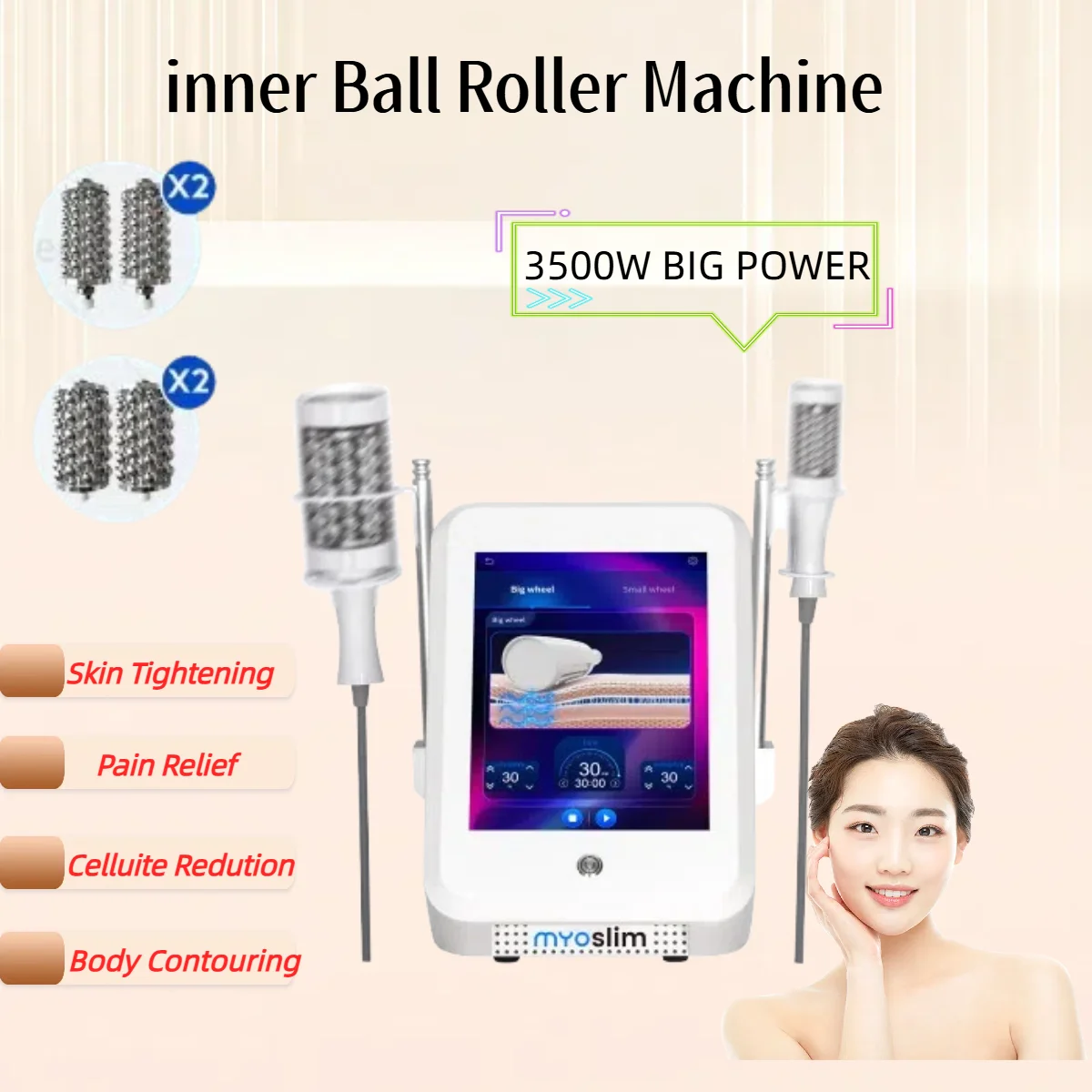 2025 Body Shaping Muscle Relaxation 2 IN 1 Myoslim Fat 5D Massage Roller Electromagnetic Muscle Exercise Training For Salon
2025 Body Shaping Muscle Relaxation 2 IN 1 Myoslim Fat 5D Massage Roller Electromagnetic Muscle Exercise Training For Salon