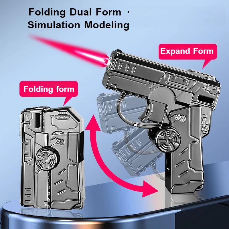 Folding Fingertip Gyro Rotating Decompression Lighter Men's Gift Butane Inflatable Windproof Red Flame Cigarette Lighter
Folding Fingertip Gyro Rotating Decompression Lighter Men's Gift Butane Inflatable Windproof Red Flame Cigarette Lighter