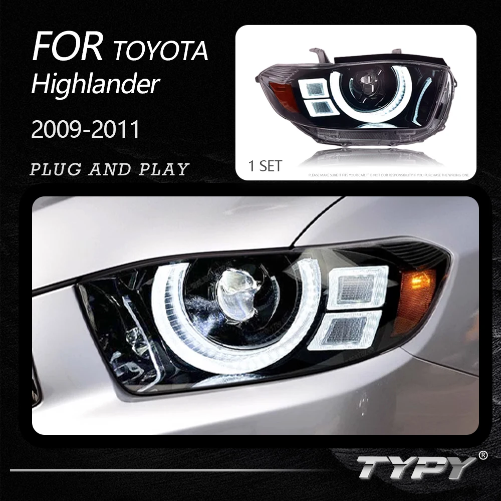 TYPY Car Headlights For Toyota Highlander 2009-2011 LED Car Lamps Daytime Running Lights Dynamic Turn Signals
TYPY Car Headlights For Toyota Highlander 2009-2011 LED Car Lamps Daytime Running Lights Dynamic Turn Signals