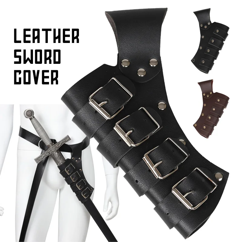 Medieval Viking Sword Holder Sheath Scabbard PU Leather Swords Holster For Adult Men Larp Knight Weapon Cosplay Hanger Scabbard
Medieval Viking Sword Holder Sheath Scabbard PU Leather Swords Holster For Adult Men Larp Knight Weapon Cosplay Hanger Scabbard