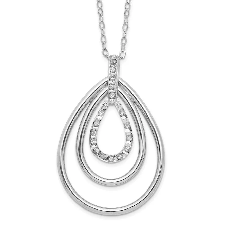 Diamond Fascination Diamond Mystique Sterling Silver Platinumplated Diamond Triple Teardrop 18 Inch Necklace
Diamond Fascination Diamond Mystique Sterling Silver Platinumplated Diamond Triple Teardrop 18 Inch Necklace