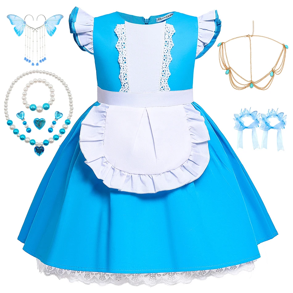 Toddler Alice Cotton Princess Dress Summer Halloween Carnival Masquerade Party Costumes Baby Girls Event Performance Clothing
Toddler Alice Cotton Princess Dress Summer Halloween Carnival Masquerade Party Costumes Baby Girls Event Performance Clothing