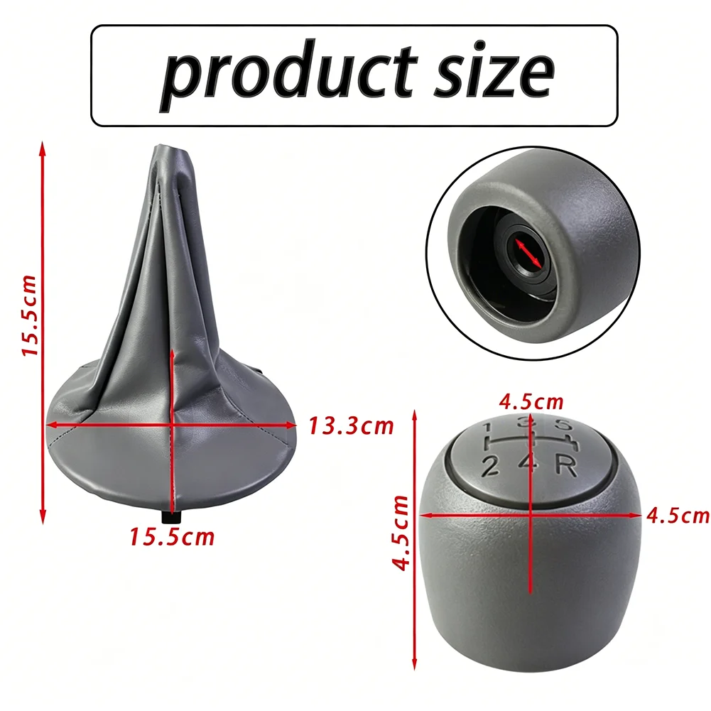 Gear for Shift Knob for For Fiat For 500 For 500c For Panda Manual 5-Speed Transmission 15.5 x 15.5 x 15.5 cm Gray
Gear for Shift Knob for For Fiat For 500 For 500c For Panda Manual 5-Speed Transmission 15.5 x 15.5 x 15.5 cm Gray