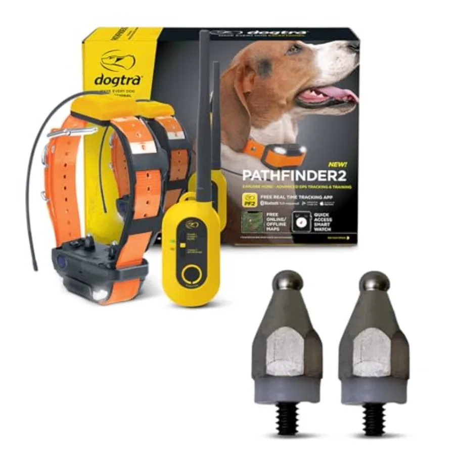 Pathfinder 2 GPS Tracker e Collar for Outdoor Use, Titanium Contact Points, Black, 9-Mile Range, LED Light, No Monthly Fees, Wa
Pathfinder 2 GPS Tracker e Collar for Outdoor Use, Titanium Contact Points, Black, 9-Mile Range, LED Light, No Monthly Fees, Wa