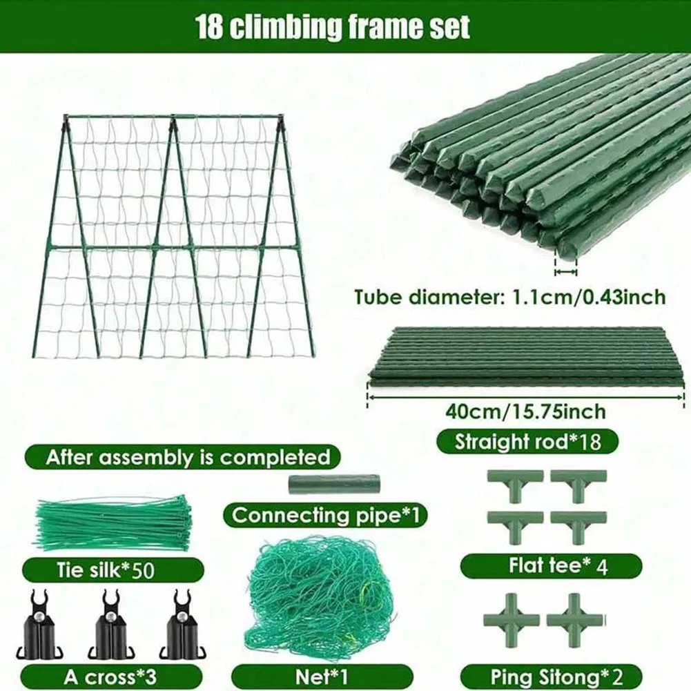 Garden Trellis A-shaped Plant Support Garden Care Plant Support System Trellis For Cucumbers And Pumpkins Climbing Plants
Garden Trellis A-shaped Plant Support Garden Care Plant Support System Trellis For Cucumbers And Pumpkins Climbing Plants