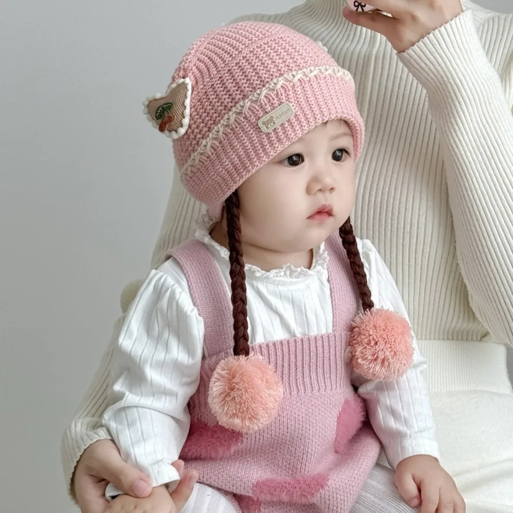 Fashion Knitted Ear Protection Hat Warm Windproof Wig Braids Cap Cold Proof Thickned Earflap Hats for Baby
Fashion Knitted Ear Protection Hat Warm Windproof Wig Braids Cap Cold Proof Thickned Earflap Hats for Baby