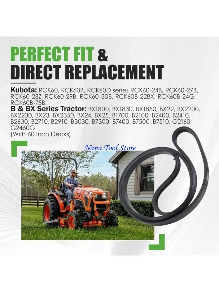 31GJ Precise Replacement Deck Belt for Mower Part K5763 34710 K5763-34712 K5763-34711
31GJ Precise Replacement Deck Belt for Mower Part K5763 34710 K5763-34712 K5763-34711