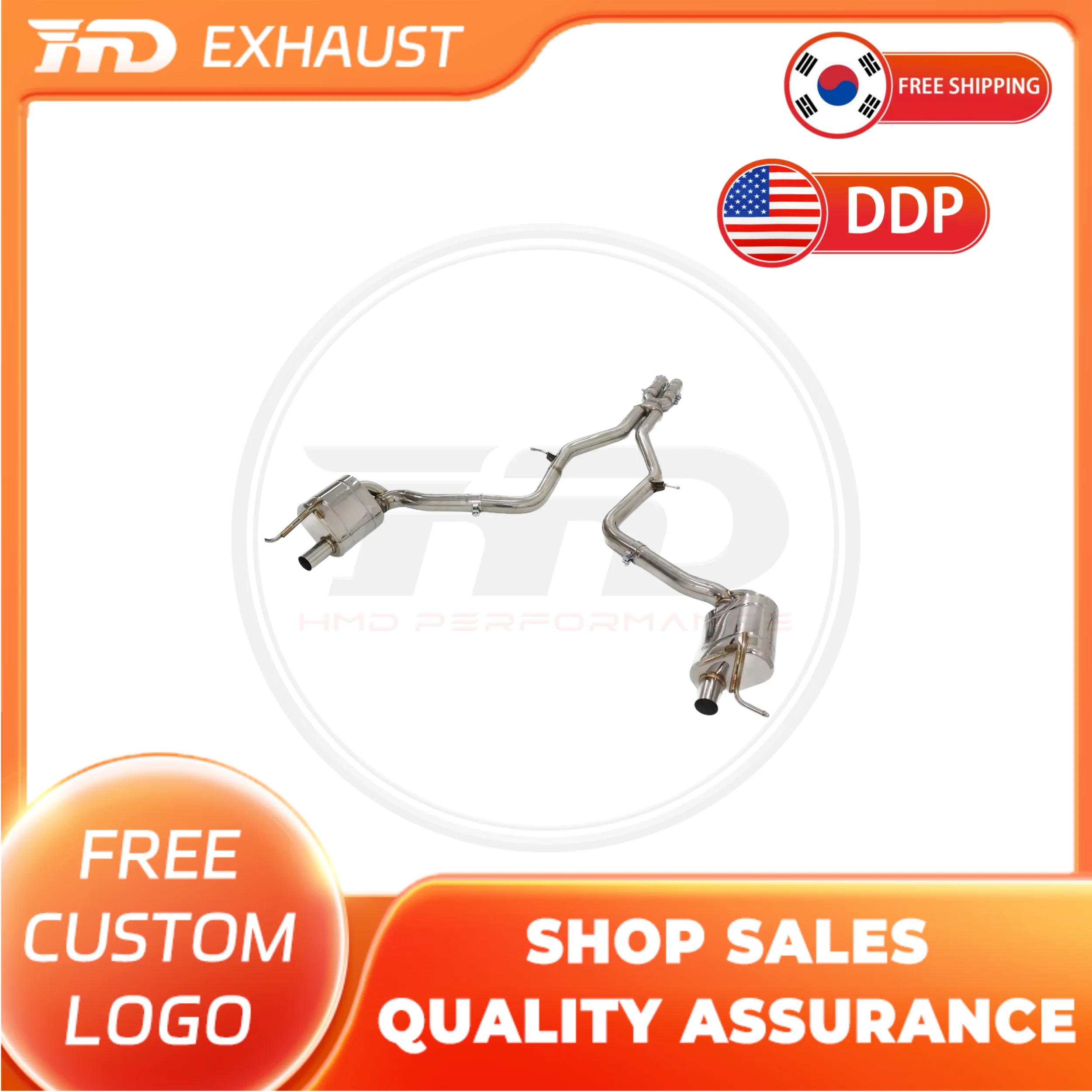 HMD Hot sale SS304 Exhaust System Performance Catback Exhaust for Mercedes Benz AMG E63 E55 W211 Muffler With Valve car 
HMD Hot sale SS304 Exhaust System Performance Catback Exhaust for Mercedes Benz AMG E63 E55 W211 Muffler With Valve car