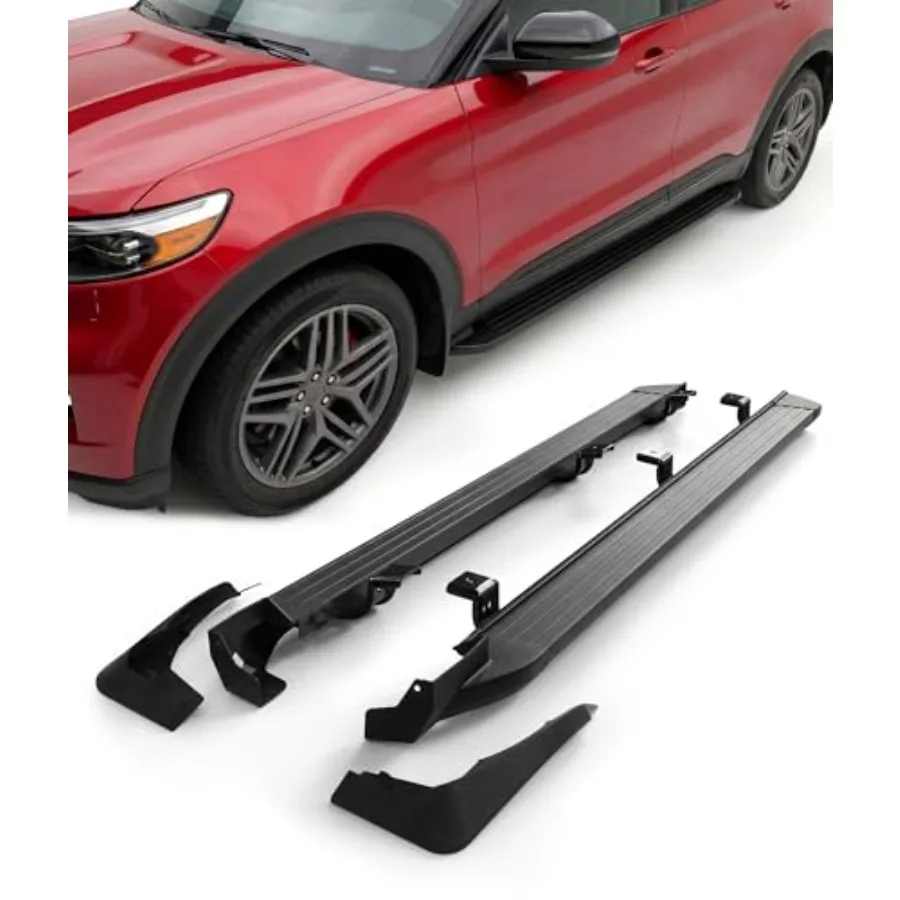 Running Boards Side Steps for Ford Explorer 2020-2026: Heavy-Duty Aluminum, Black, Easy Installation, 500 LBS Capacity, 2 Front
Running Boards Side Steps for Ford Explorer 2020-2026: Heavy-Duty Aluminum, Black, Easy Installation, 500 LBS Capacity, 2 Front