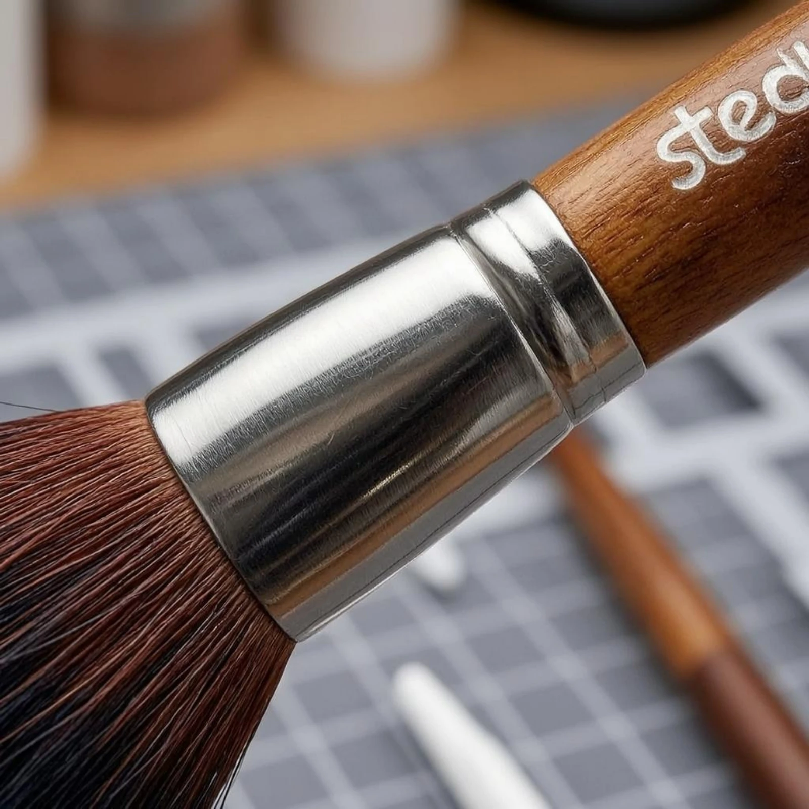 3 Pieces Model Dusting Brush Set Silver Finish Wood Handle Dust Brush Set
3 Pieces Model Dusting Brush Set Silver Finish Wood Handle Dust Brush Set