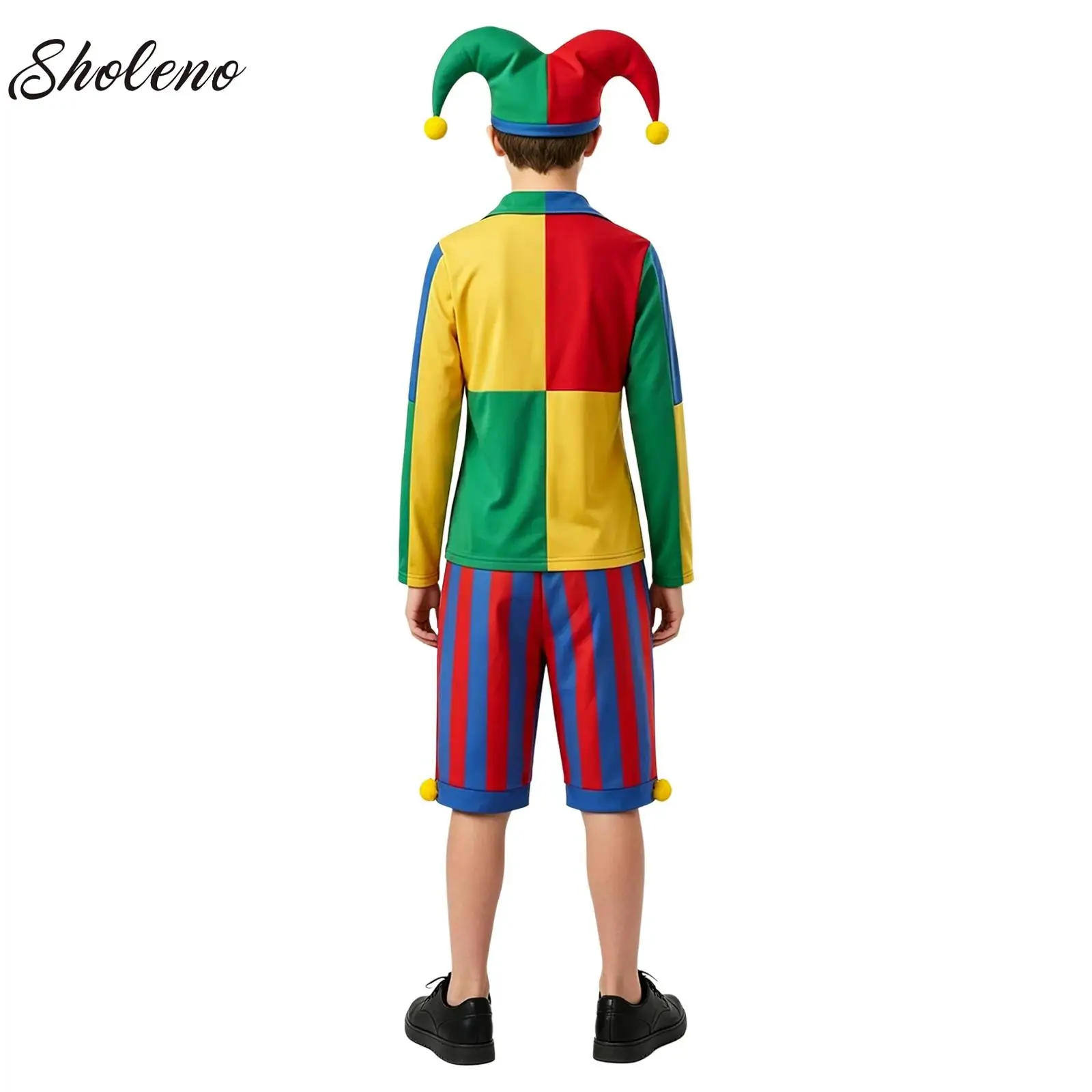 Circus Clown Cosplay Outfits for Boys Girls Jumpsuit with Hat Or Long Sleeve Top Shorts with Hat Halloween Party Clown Outfits
Circus Clown Cosplay Outfits for Boys Girls Jumpsuit with Hat Or Long Sleeve Top Shorts with Hat Halloween Party Clown Outfits