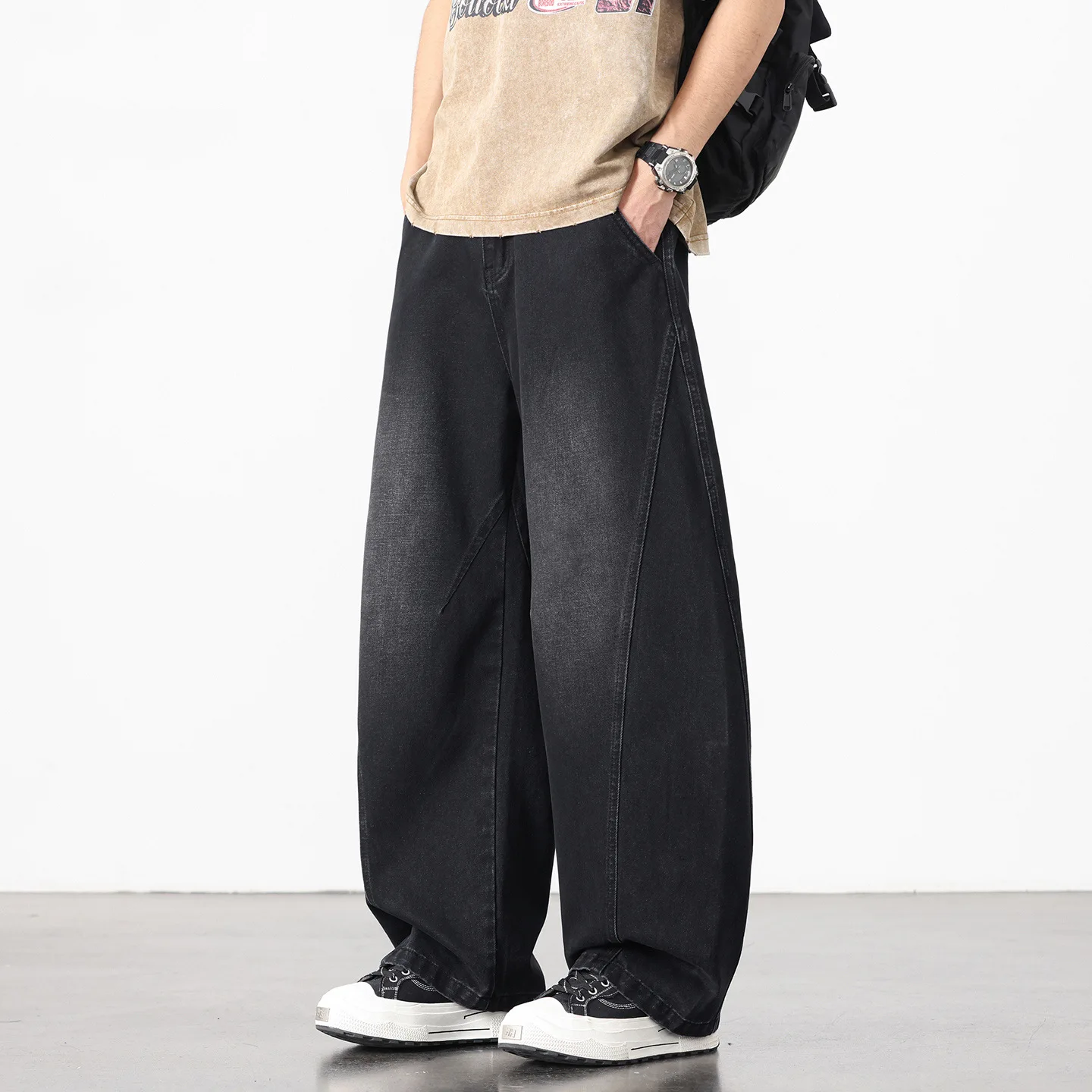 Washed Denim Jeans Loose Straight Leg Men's Casual mid Waist Cotton Youth Button Opening Chinese Production Spring Season
Washed Denim Jeans Loose Straight Leg Men's Casual mid Waist Cotton Youth Button Opening Chinese Production Spring Season