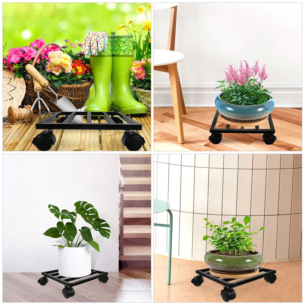 Flower Pot Tray Stand Moving Rack Wheel Dolly Cart Iron Holders Plant Stand Wheels Garden Potted Tree Large Vase
Flower Pot Tray Stand Moving Rack Wheel Dolly Cart Iron Holders Plant Stand Wheels Garden Potted Tree Large Vase