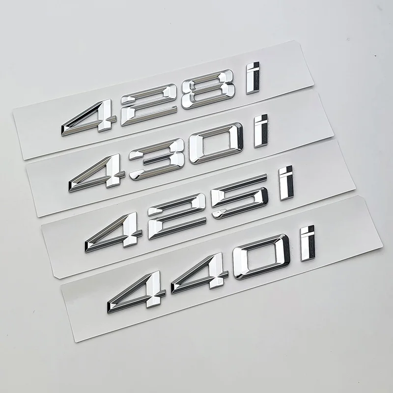 3d Chrome Logo 416i 418i 420i 425i 428i 430i 440i Letters Emblem Badge Car Trunk Sticker For F32 F33 G22 G26 Accessories
3d Chrome Logo 416i 418i 420i 425i 428i 430i 440i Letters Emblem Badge Car Trunk Sticker For F32 F33 G22 G26 Accessories