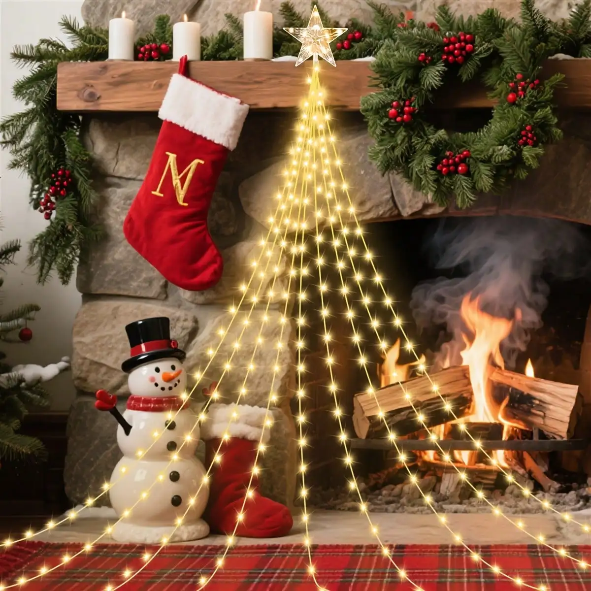 Солнечные светодиодные фонари-водопад с рождественской звездой, 8 режимов для использования в помещении и на открытом воздухе, дерево, сад, вечеринка, свадебный декор, подарок
Солнечные светодиодные фонари-водопад с рождественской звездой, 8 режимов для использования в помещении и на открытом воздухе, дерево, сад, вечеринка, свадебный декор, подарок