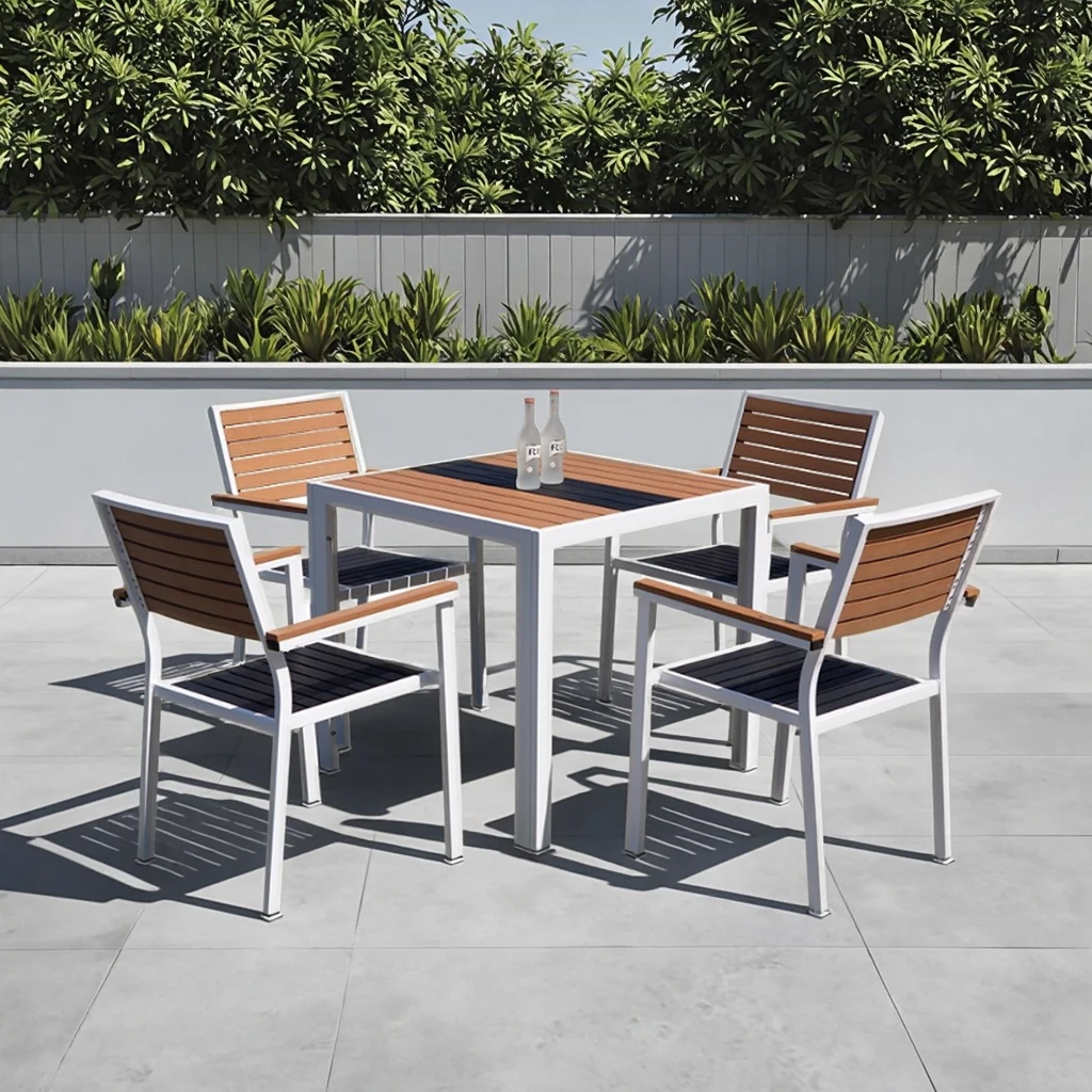 Best Selling Garden Table Set Aluminum Outdoor Table Plastic Chairs Tables Patio Furniture for Cafe Villa Park
Best Selling Garden Table Set Aluminum Outdoor Table Plastic Chairs Tables Patio Furniture for Cafe Villa Park