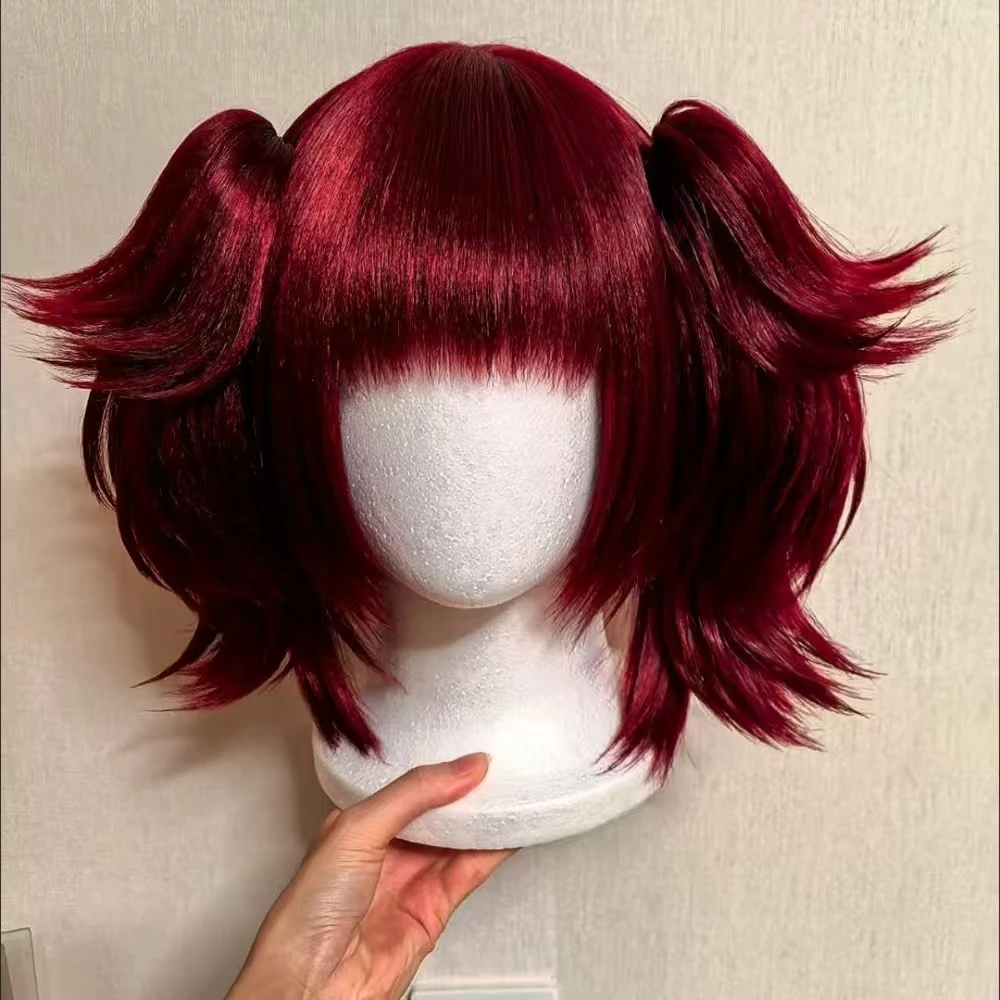 Anime Black Butler Mey-Rin Cosplay Wig Dark Red Double Ponytails Heat Resistant Synthetic Fiber Wig With Rose Net Cosplay Party
Anime Black Butler Mey-Rin Cosplay Wig Dark Red Double Ponytails Heat Resistant Synthetic Fiber Wig With Rose Net Cosplay Party