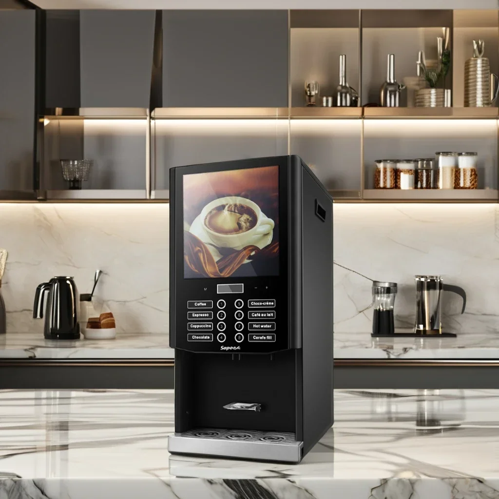 Smart Automatic Coffee Machine Stainless Steel Fully Automatic Intelligent Espresso Coffee Maker Machine
Smart Automatic Coffee Machine Stainless Steel Fully Automatic Intelligent Espresso Coffee Maker Machine