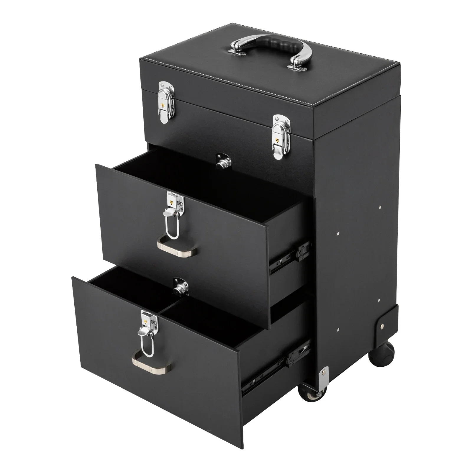 Durable Makeup Train Case, 99 lbs Capacity, Removable Grid Tray, Privacy Locking Cylinders, Telescopic Trolley Handle
Durable Makeup Train Case, 99 lbs Capacity, Removable Grid Tray, Privacy Locking Cylinders, Telescopic Trolley Handle