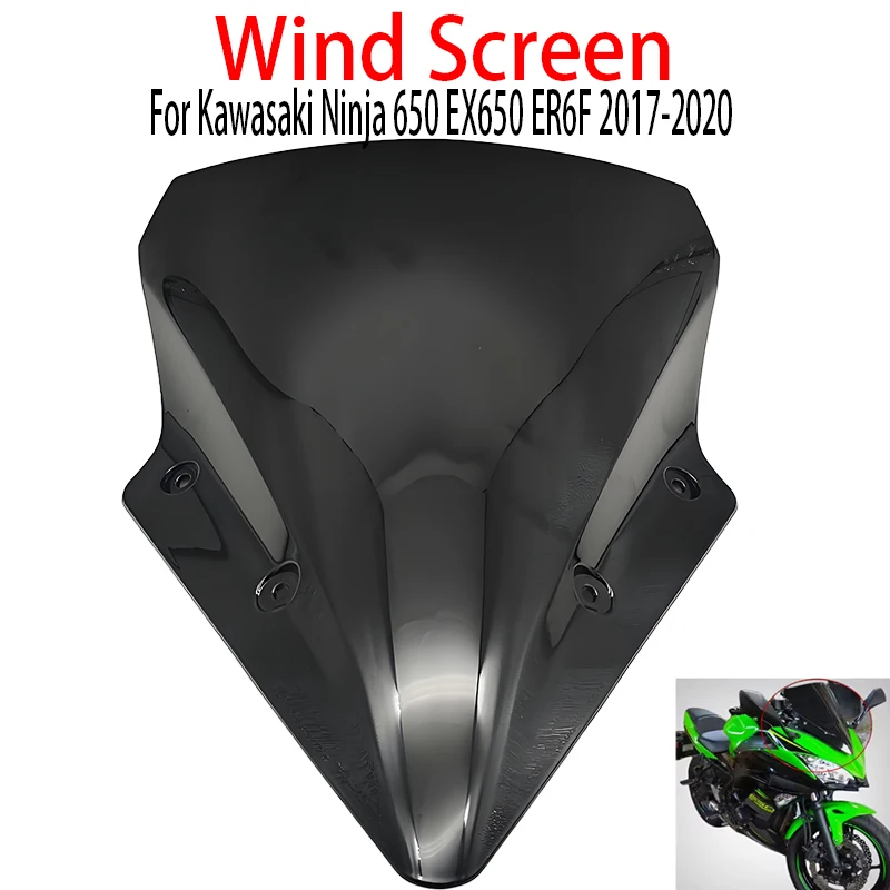 Windshield Windscreen For Kawasaki Ninja 650 EX650 ER6F 2017 2018 2019 2020 Accessories Wind Screen Deflectors
Windshield Windscreen For Kawasaki Ninja 650 EX650 ER6F 2017 2018 2019 2020 Accessories Wind Screen Deflectors