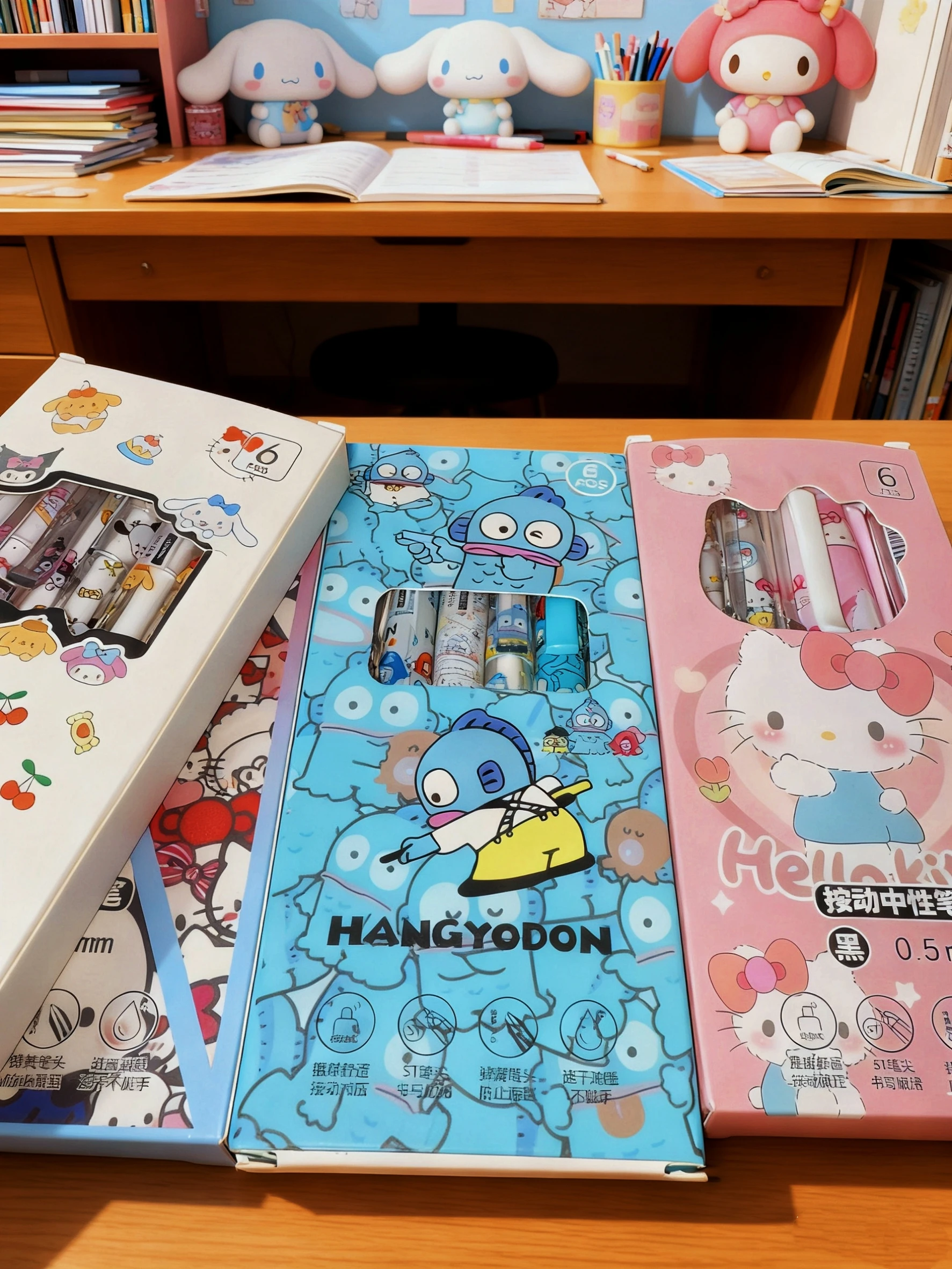 6 шт. гелевая ручка kawaii Hello Kitty Kuromi Pochacco, студенческая экзаменационная ручка, быстросохнущая офисная ручка для подписи, школьные принадлежности, канцелярские принадлежности, приз
6 шт. гелевая ручка kawaii Hello Kitty Kuromi Pochacco, студенческая экзаменационная ручка, быстросохнущая офисная ручка для подписи, школьные принадлежности, канцелярские принадлежности, приз