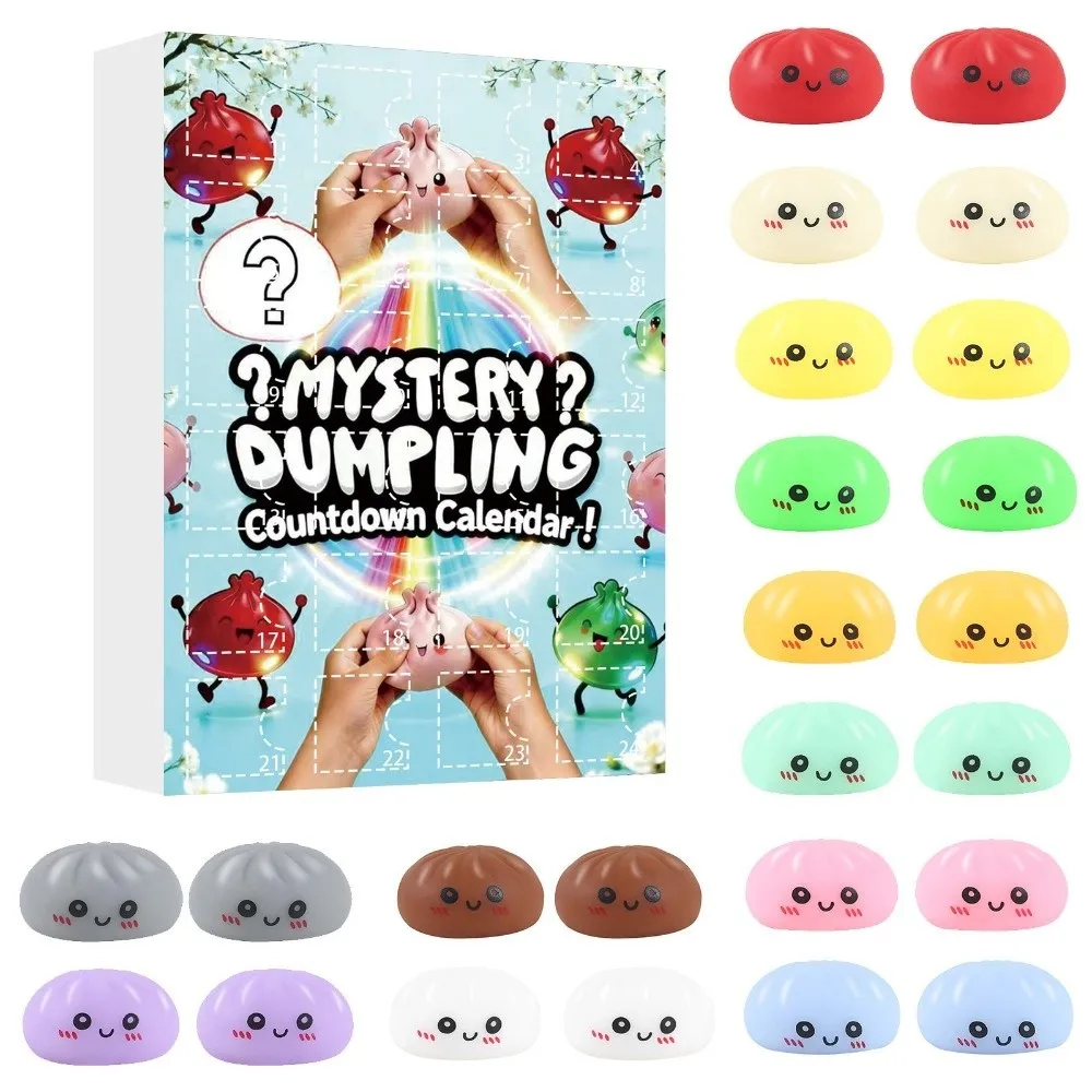 Soft Mystery Dumpling Advent Calendar Slow Resilience Anxiety Relief Dumplings Toy Decompression Fidget
Soft Mystery Dumpling Advent Calendar Slow Resilience Anxiety Relief Dumplings Toy Decompression Fidget