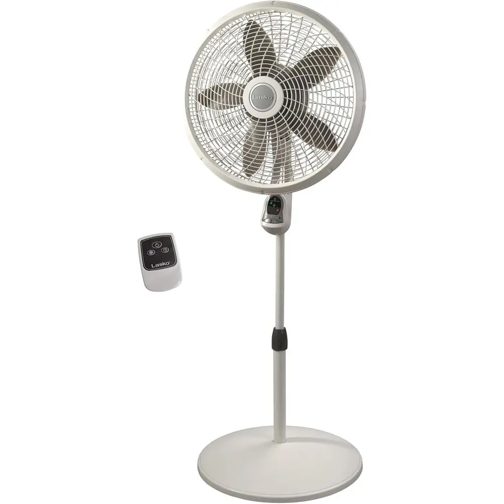 Adjustable Height Pedestal Fan with Remote, Timer, 3 Speeds, Ideal for Home and Office, 18 White, Large
Adjustable Height Pedestal Fan with Remote, Timer, 3 Speeds, Ideal for Home and Office, 18 White, Large