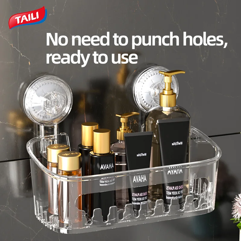 TAILI Wall Mounted Cosmetics Storage Rack No Hole Required Plastic Corner Wall Shelf Organizer Bathroom Accessories
TAILI Wall Mounted Cosmetics Storage Rack No Hole Required Plastic Corner Wall Shelf Organizer Bathroom Accessories