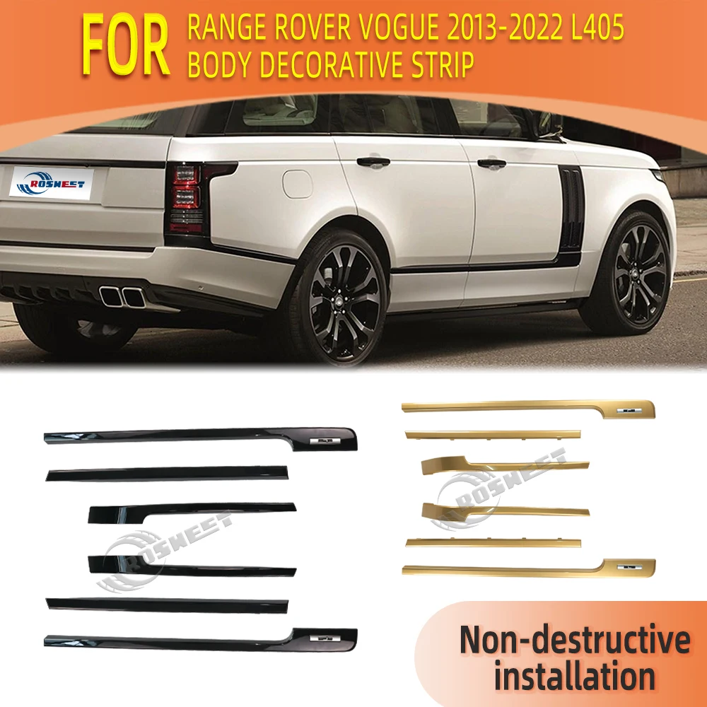 Комплект кузова автомобиля для Land Rover Range Rover Vogue L405 2013-2022, декоративная полоса боковой двери, облицовочные аксессуары
Комплект кузова автомобиля для Land Rover Range Rover Vogue L405 2013-2022, декоративная полоса боковой двери, облицовочные аксессуары