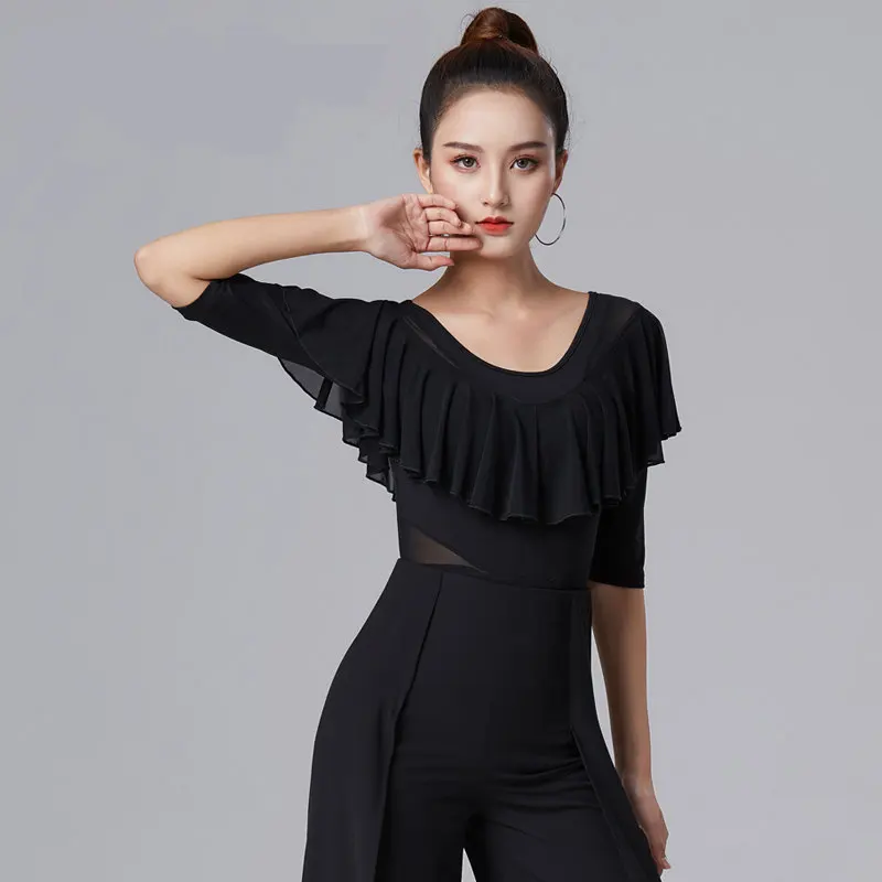 New Latin Dance Bodysuit Women Fashion Lotus Patchwork Design Latin Dance Tops for Modern Ballroom Dancing Performamnce
New Latin Dance Bodysuit Women Fashion Lotus Patchwork Design Latin Dance Tops for Modern Ballroom Dancing Performamnce