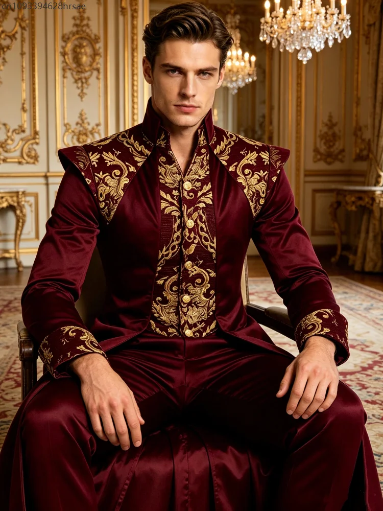 Vintage Medieval Punk Tailcoat Jacket Men Gothic Victorian Formal Suit Party Coat Stage Performance Prince Cosplay Costume
Vintage Medieval Punk Tailcoat Jacket Men Gothic Victorian Formal Suit Party Coat Stage Performance Prince Cosplay Costume
