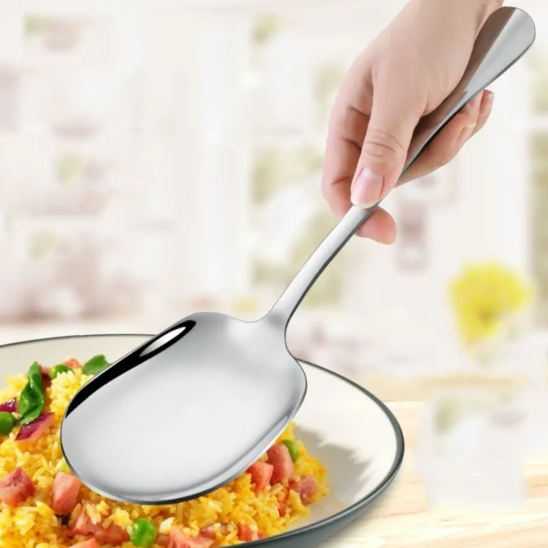 Stainless Steel Tableware Long Handle Soup Spoon Public Spoon Household Serving Spoon Hotel Buffet Serving Spoon Wholesale
Stainless Steel Tableware Long Handle Soup Spoon Public Spoon Household Serving Spoon Hotel Buffet Serving Spoon Wholesale