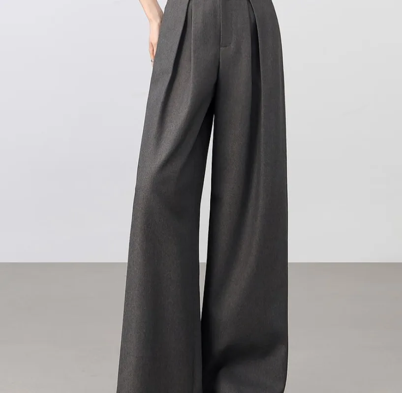 SENTUBILA Lace Waist Women Pants 2025 Fashion Office Lady Wide Leg Pant Business Work Wear Grey Female Trousers 152K80394
SENTUBILA Lace Waist Women Pants 2025 Fashion Office Lady Wide Leg Pant Business Work Wear Grey Female Trousers 152K80394