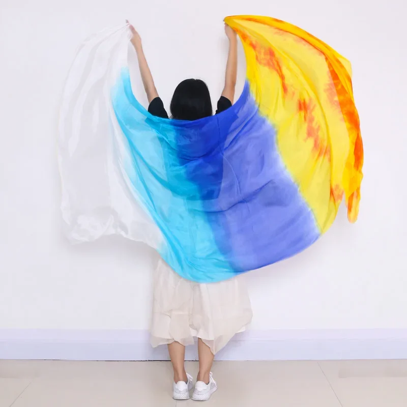 250 X 114 Cm Customized Handmade Dyed 100% Real Silk Belly Dance Veils Silk Veils Shawls Women Scarf Costumes Accessories Piece
250 X 114 Cm Customized Handmade Dyed 100% Real Silk Belly Dance Veils Silk Veils Shawls Women Scarf Costumes Accessories Piece