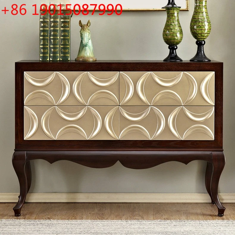 Neoclassical solid wood porch drawer cabinet carving, American dining side foyer locker promotion
Neoclassical solid wood porch drawer cabinet carving, American dining side foyer locker promotion