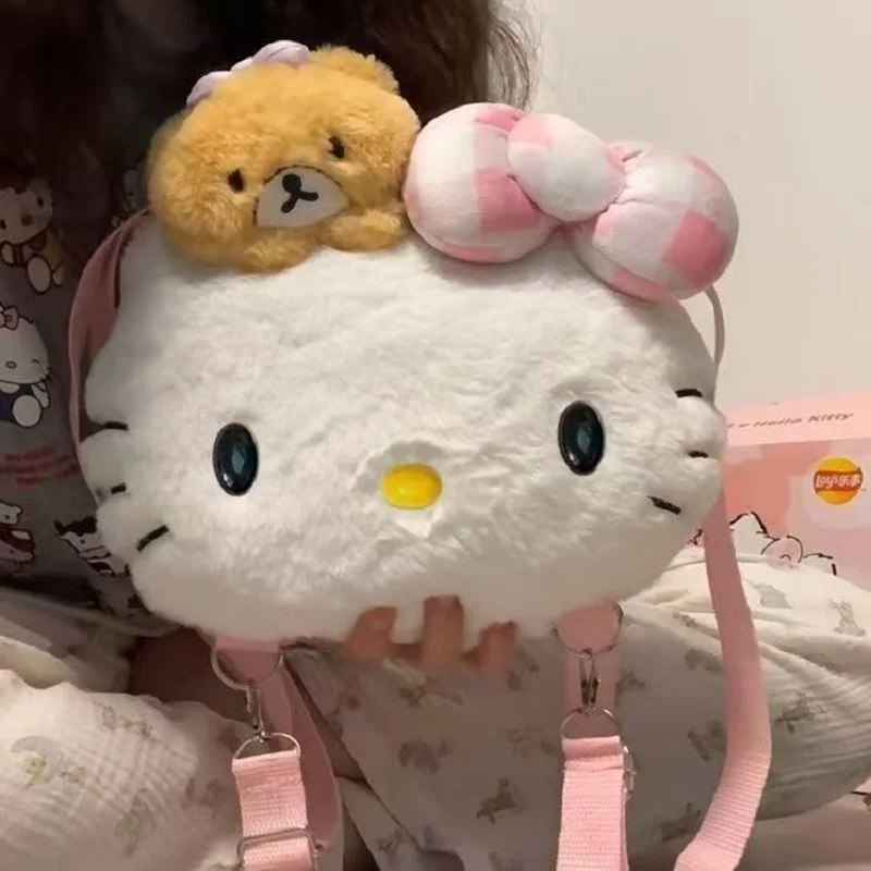 Sanrio Hello Kitty 28x23cm Cute Shoulder Bag Cat Cat Leisure Bag Portable Outdoor Cartoon Versatile Decorative Backpack
Sanrio Hello Kitty 28x23cm Cute Shoulder Bag Cat Cat Leisure Bag Portable Outdoor Cartoon Versatile Decorative Backpack