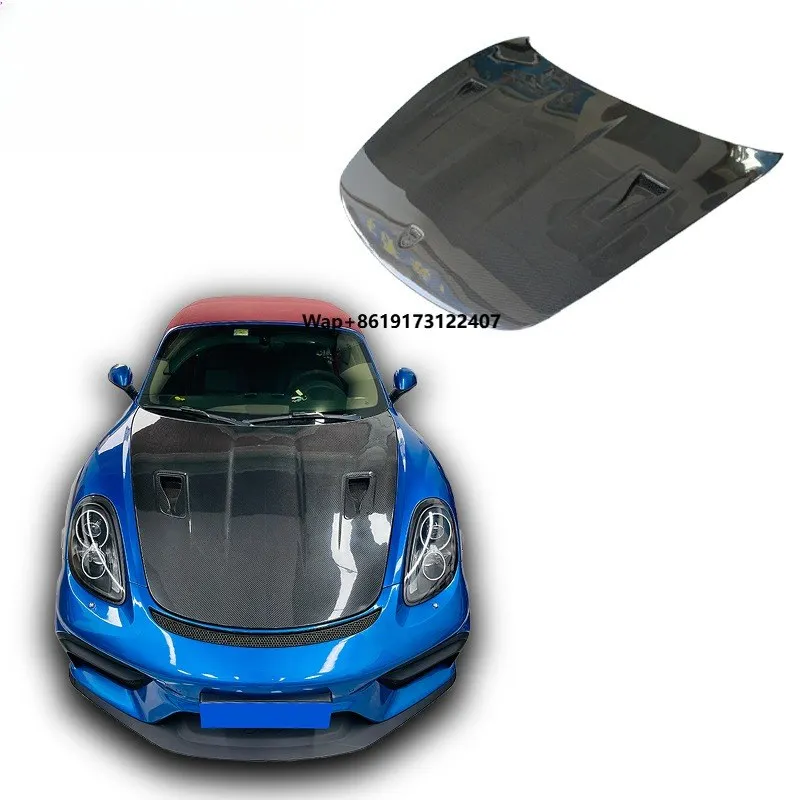 High Quality Dry Carbon Engine Hood for 991 718 981 Modified to GT4RS Carbon Fiber Engine Cover Carbon Cap Good Price
High Quality Dry Carbon Engine Hood for 991 718 981 Modified to GT4RS Carbon Fiber Engine Cover Carbon Cap Good Price