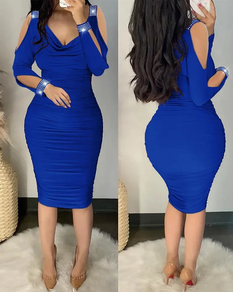 African Bodycon Dresses for Women 2024 Summer Sexy African V-neck Long Sleeve Polyester Midi Dress Dashiki Africa Clothing
African Bodycon Dresses for Women 2024 Summer Sexy African V-neck Long Sleeve Polyester Midi Dress Dashiki Africa Clothing