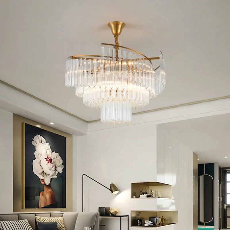 Postmodern Light Luxury Spiral Crystal Round Chandelier Living Room Dining Bedroom LED Interior Decoration Lamps
Postmodern Light Luxury Spiral Crystal Round Chandelier Living Room Dining Bedroom LED Interior Decoration Lamps