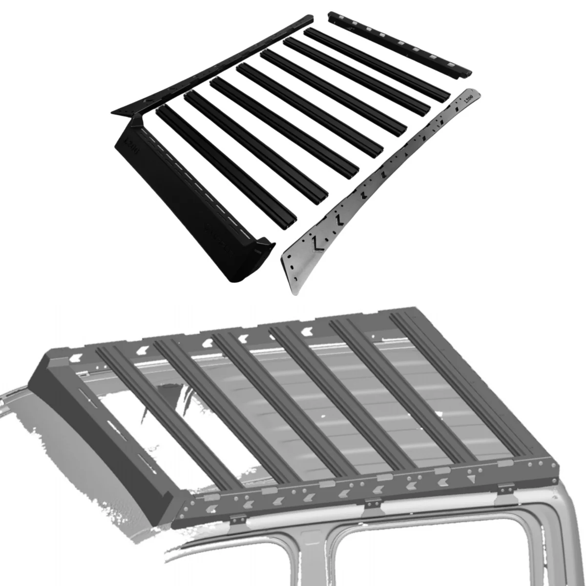 CAR ROOF RACK Aluminum Alloy Roof Platform Roof Basket Flat Platform for L200 Triton 2015-2023
CAR ROOF RACK Aluminum Alloy Roof Platform Roof Basket Flat Platform for L200 Triton 2015-2023